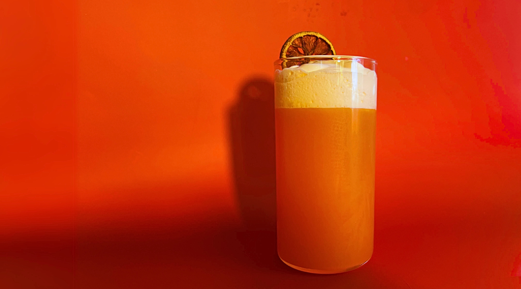 Peach Aperol Paloma with Aperol Foam
