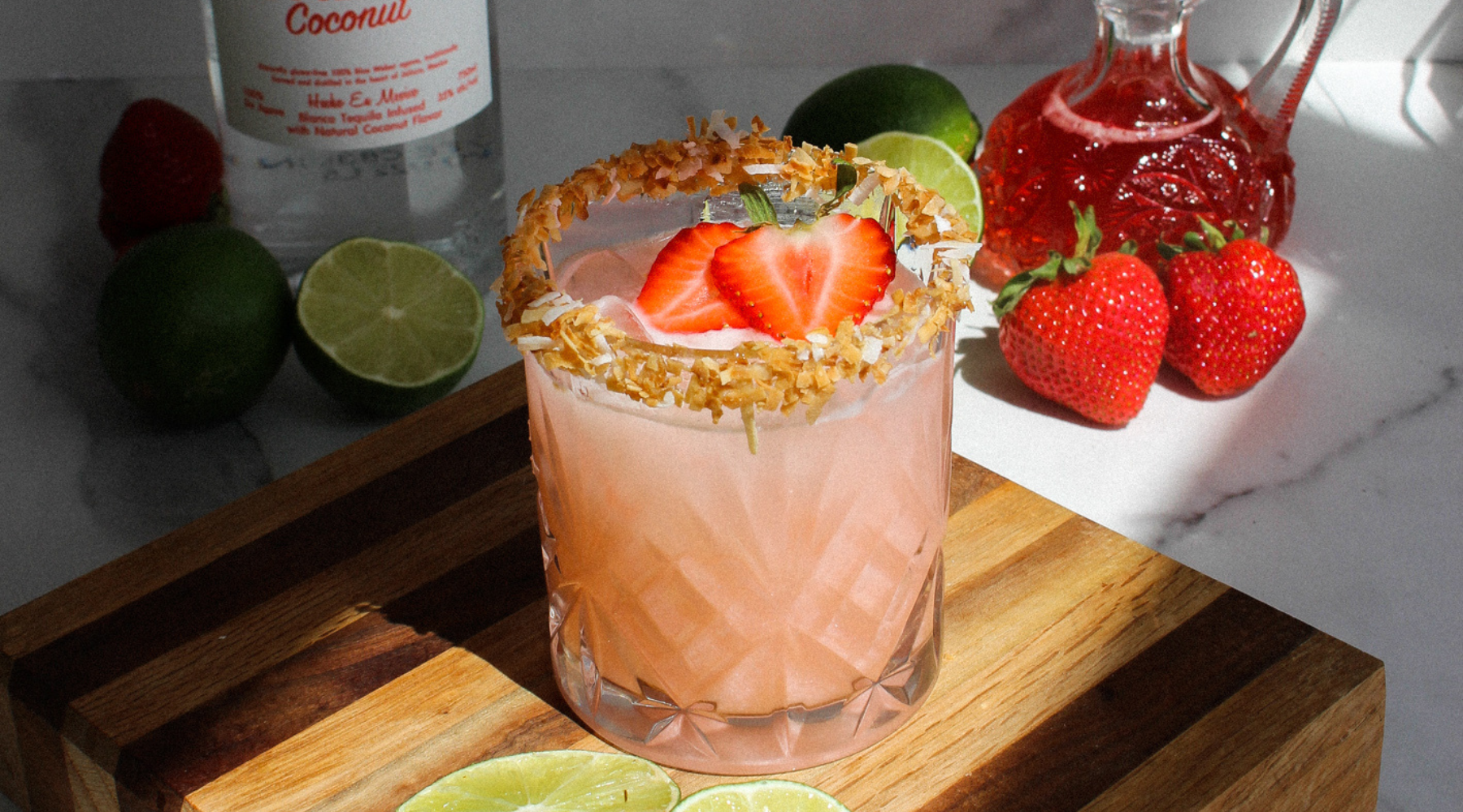 Strawberry Coconut Margarita