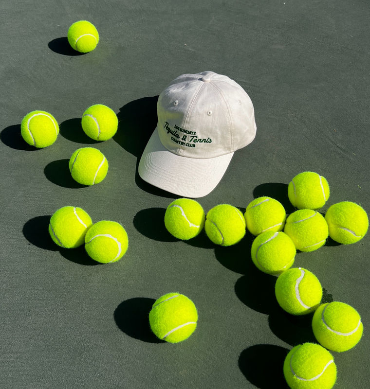 TEQUILA & TENNIS COUNTRY CLUB DAD CAP - BONE