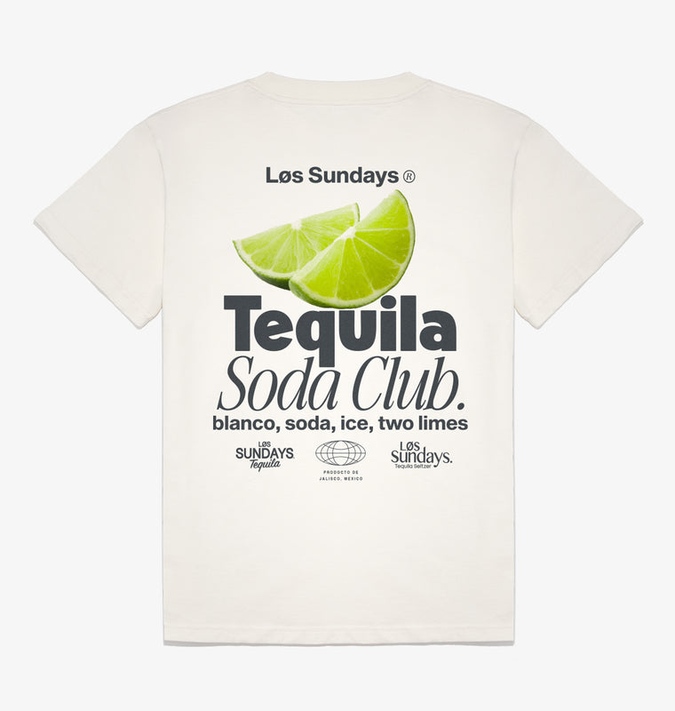 The Tequila Soda Club Tee - Blanc White