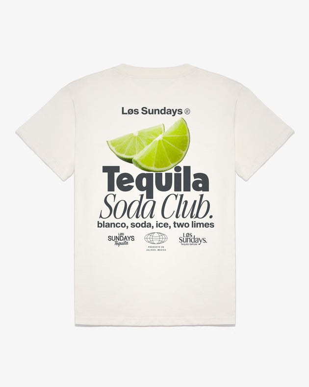 The Tequila Soda Club Tee - Blanc White