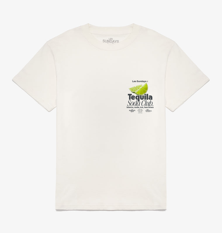 The Tequila Soda Club Tee - Blanc White
