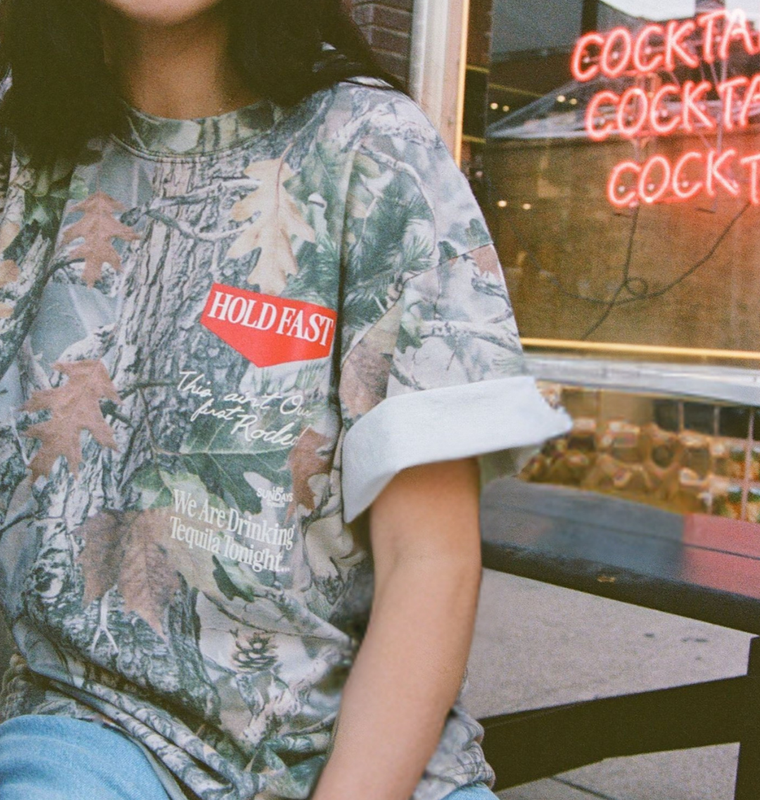 The Hold Fast Tee - Camo/White