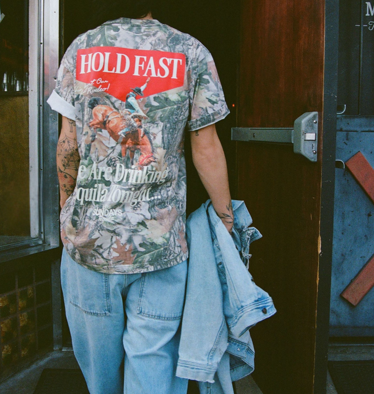 The Hold Fast Tee - Camo/White
