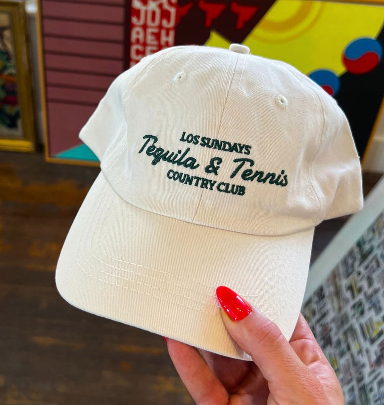 TEQUILA & TENNIS COUNTRY CLUB DAD CAP - BONE