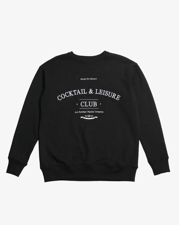 The Cocktail & Leisure Club Crew Neck - Black