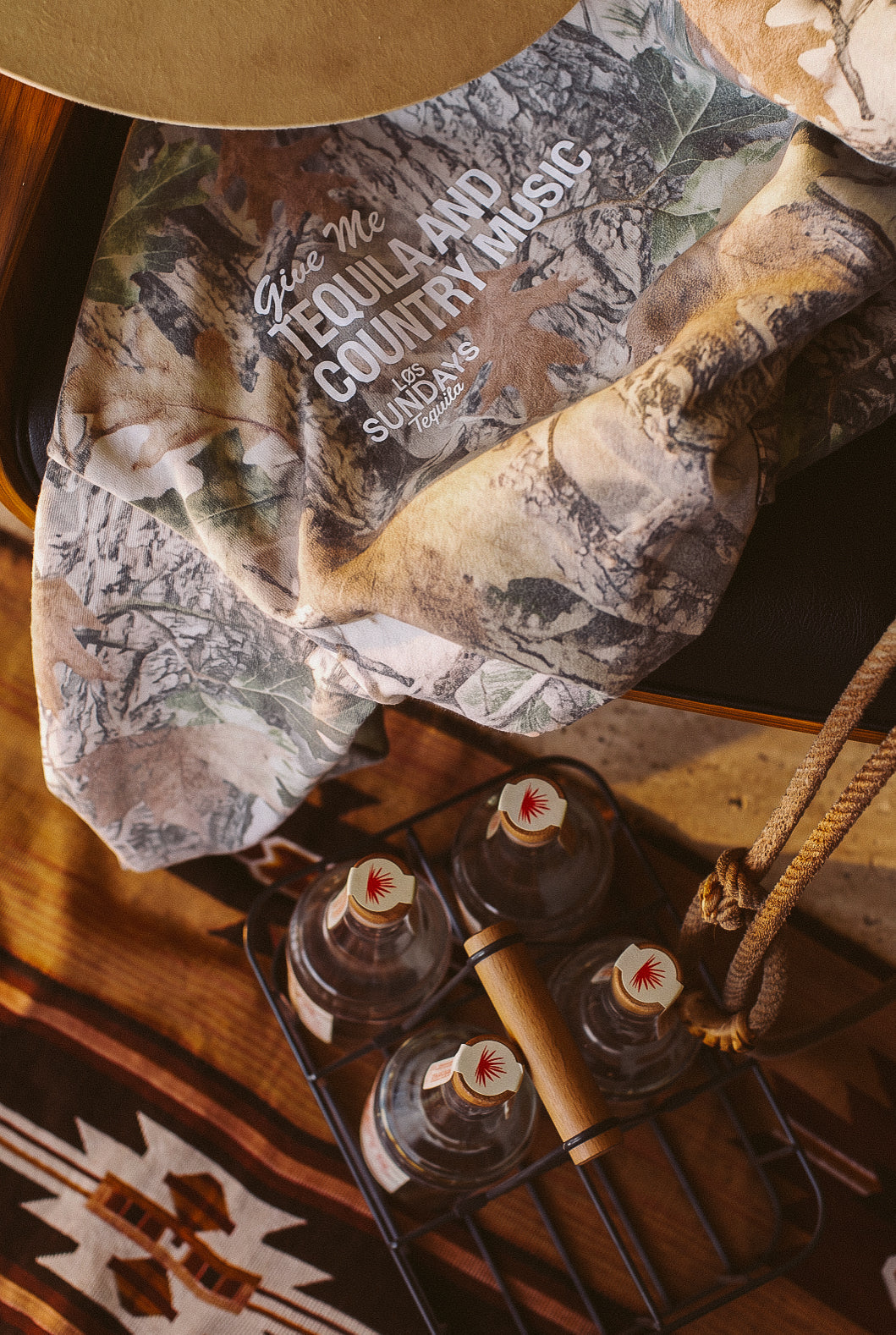 The Tequila & Country Music Hood - Camo / White