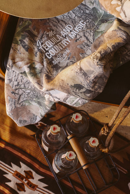 The Tequila & Country Music Hood - Camo / White
