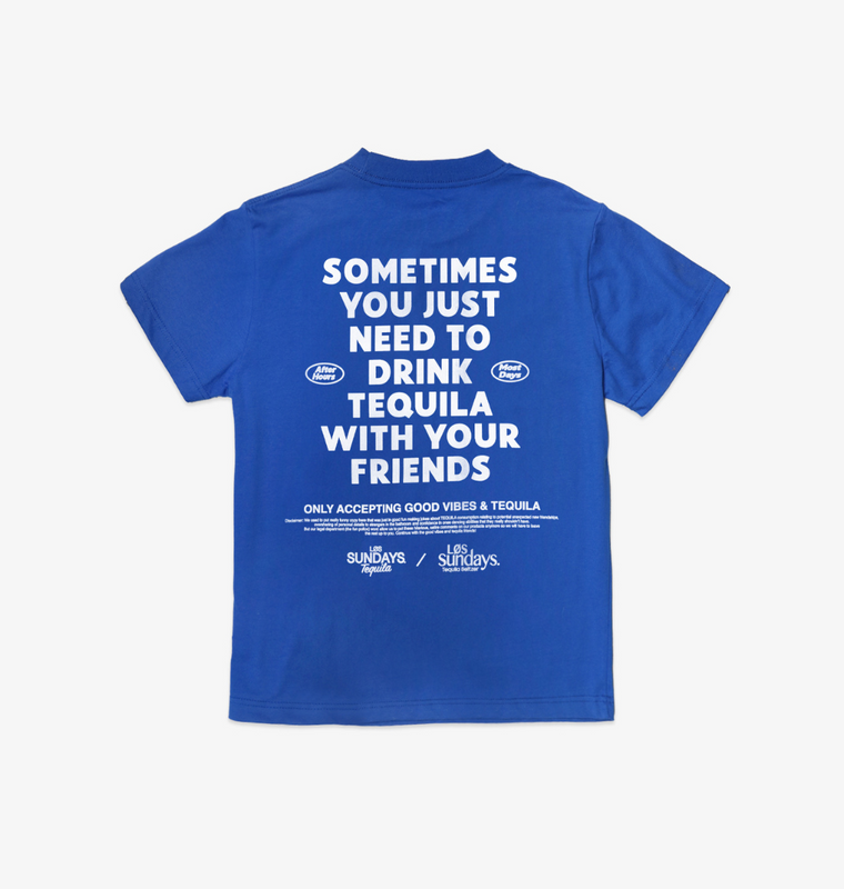 The Sometimes Tee - Blue/White