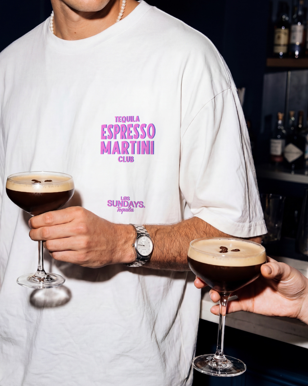 The Espresso Martini Tee - Blanc White
