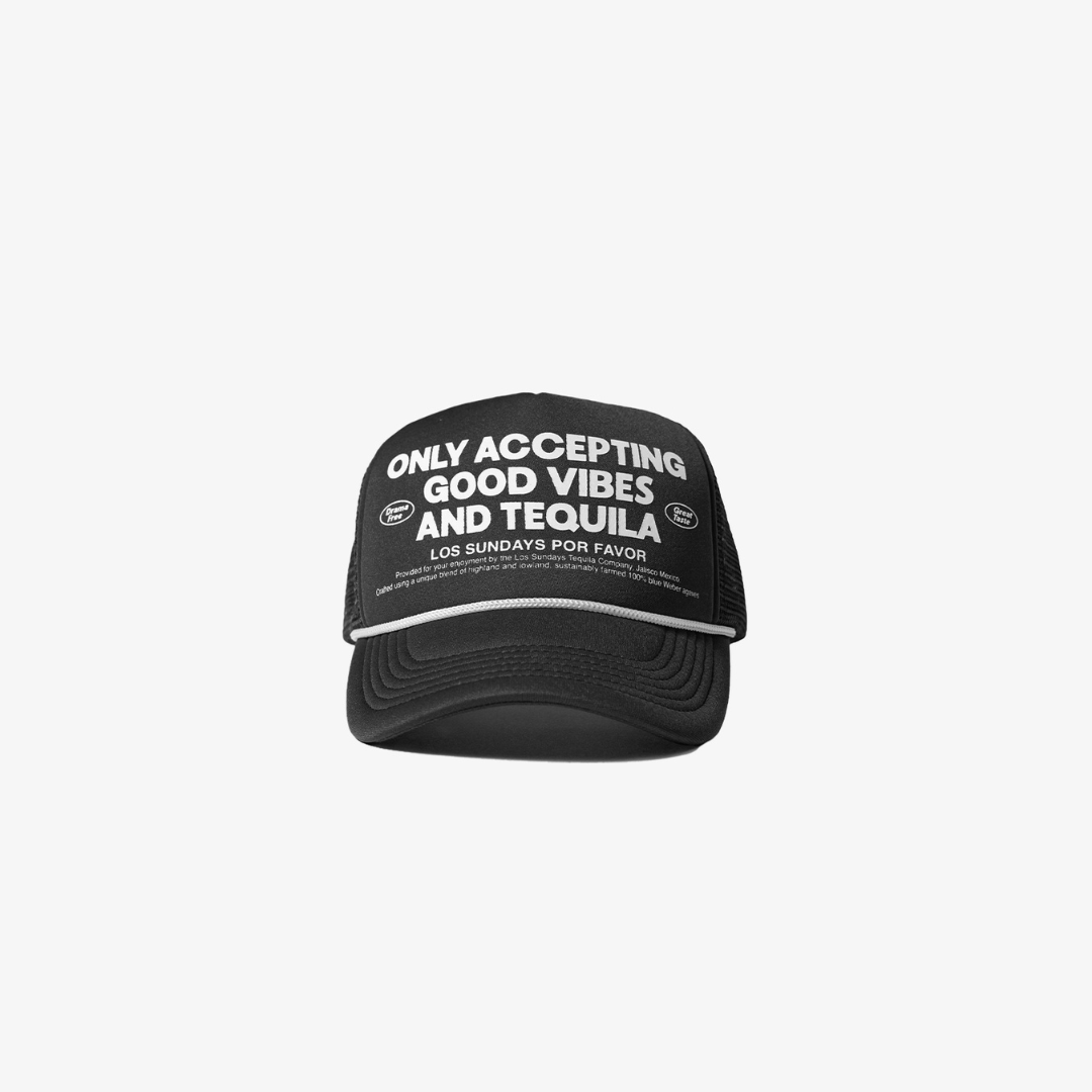The Drama Free Trucker - Black | Løs Sundays Tequila