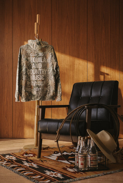 The Tequila & Country Music Hood - Camo / White