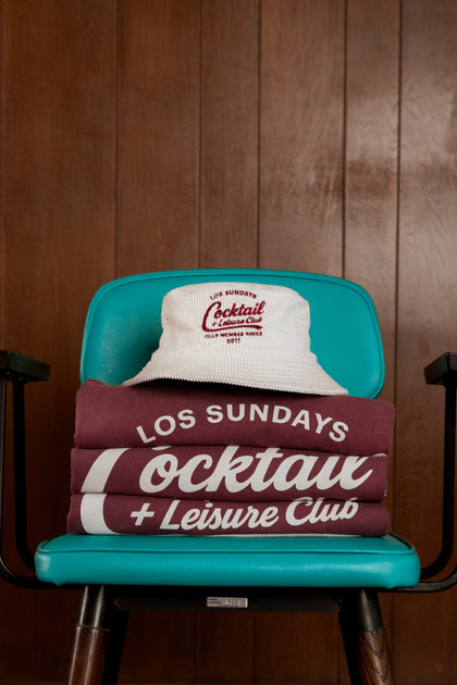 The Cocktail & Leisure Tee - Burgundy