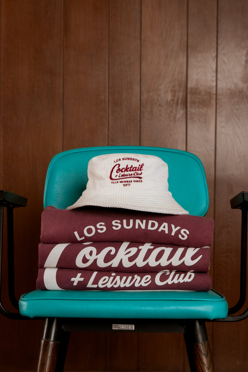 The Cocktail & Leisure Tee - Burgundy