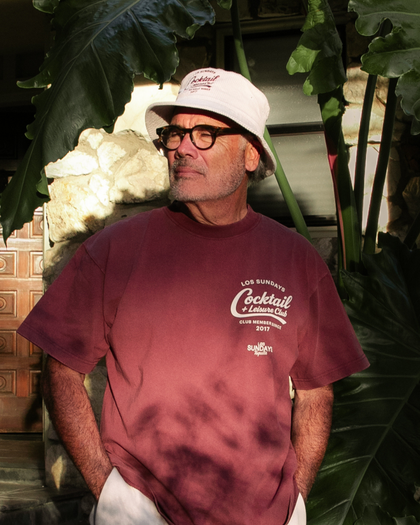 The Cocktail & Leisure Tee - Burgundy