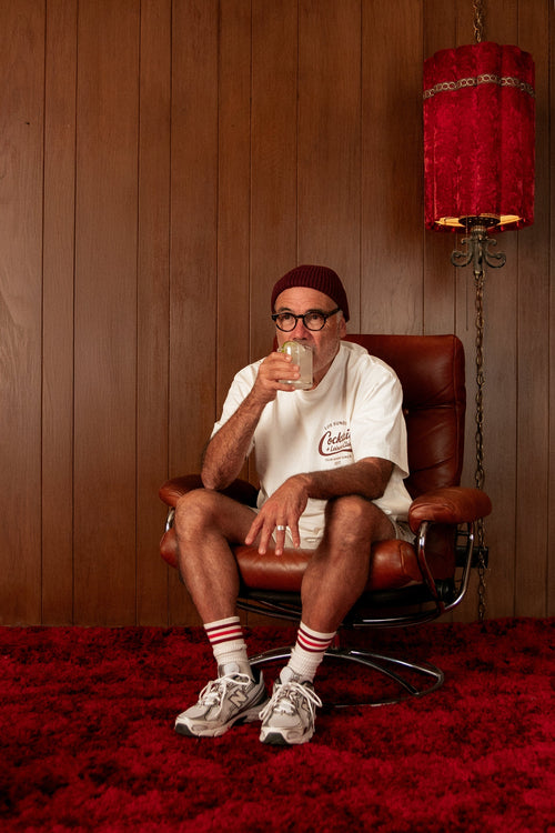 The Cocktail & Leisure Tee - Blanc White