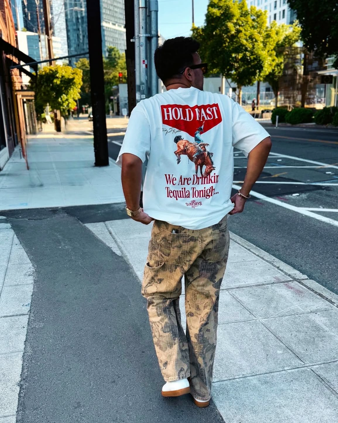 The Hold Fast Tee - Blanc White