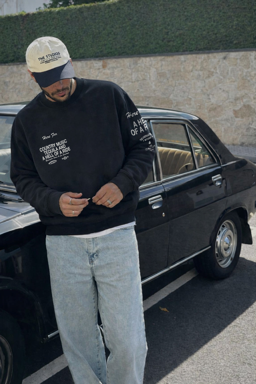 The Hell of A Ride Crewneck - Black