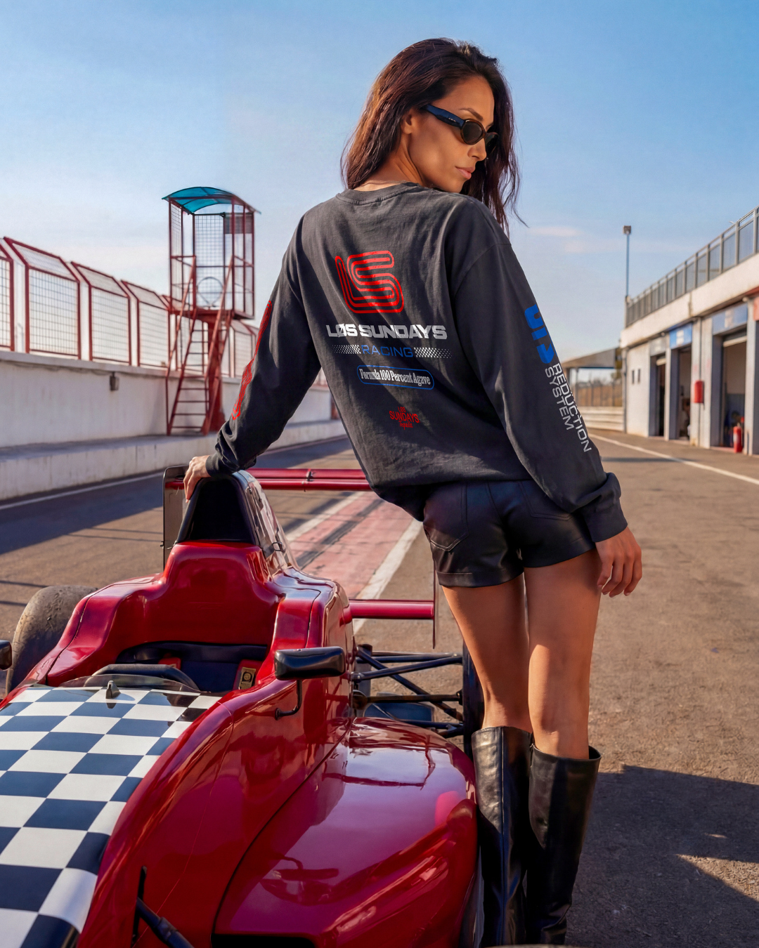 Formula 100 L/S Tee - Black / White