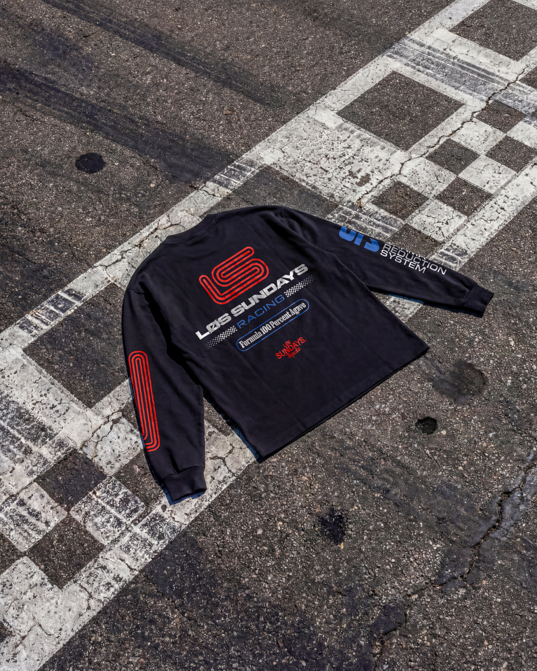 Formula 100 L/S Tee - Black / White