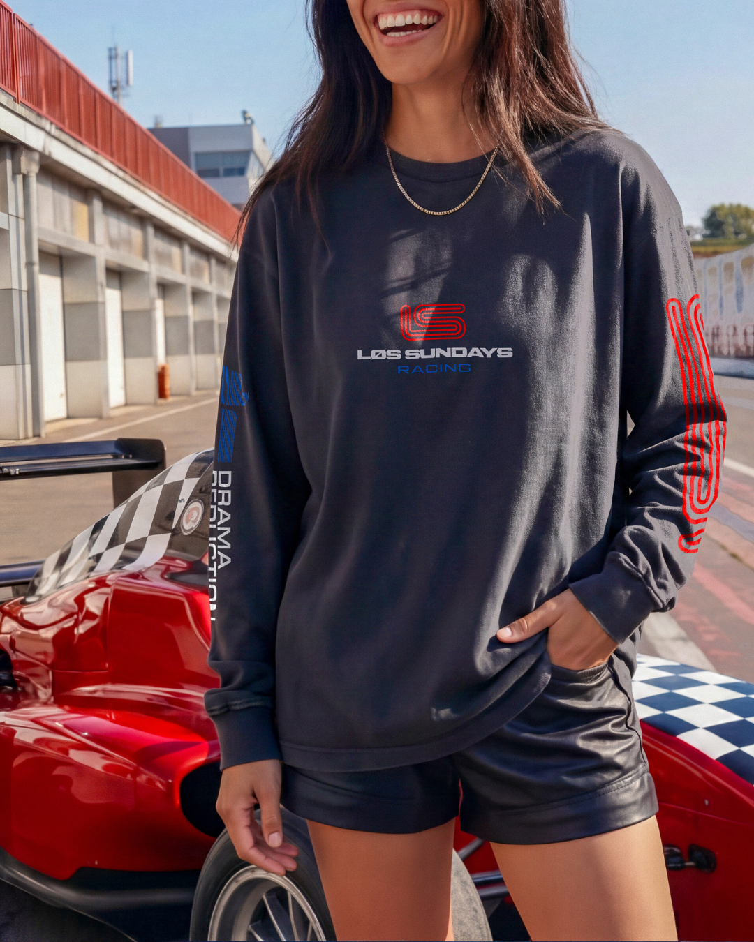 Formula 100 L/S Tee - Black / White