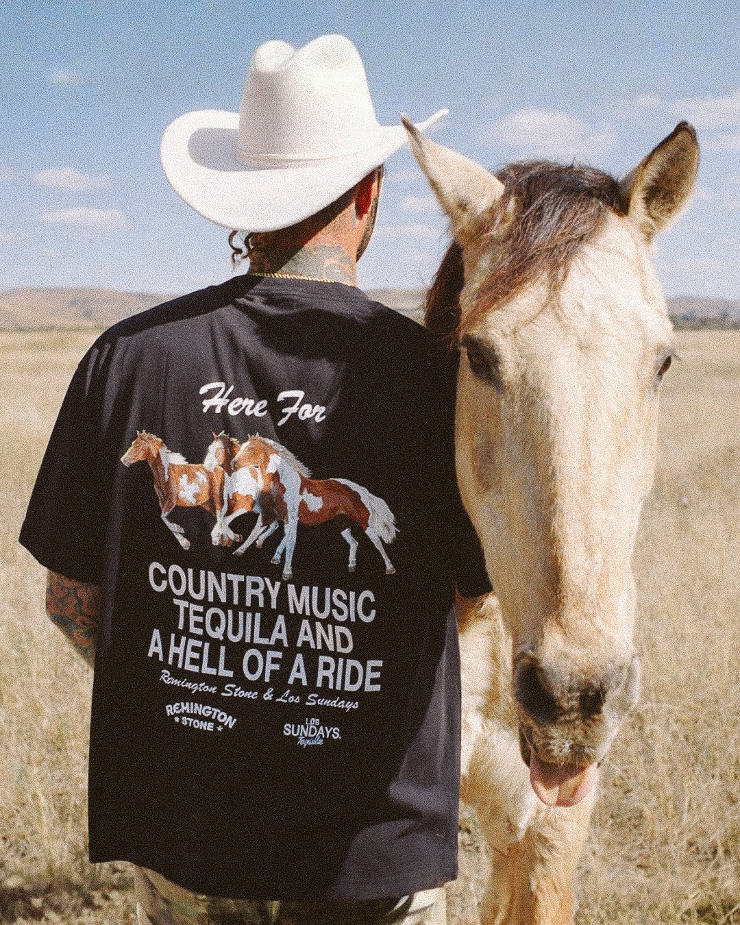 新品　soor ploom Sundae Horses T-Shirt The Hell Of A Ride Tee - Black | Løs Sundays