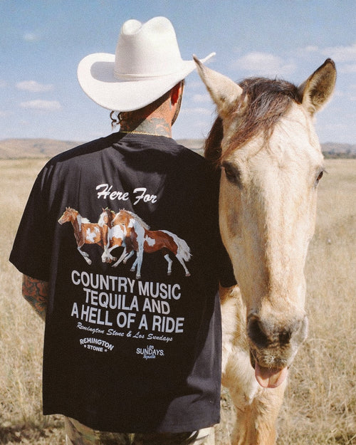 The Hell Of A Ride Tee - Black