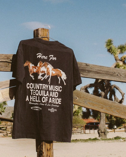 The Hell Of A Ride Tee - Black