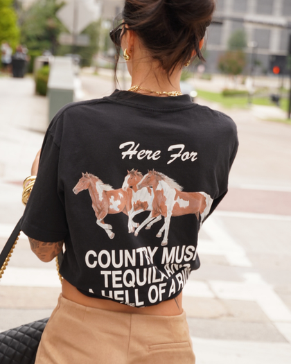 The Hell Of A Ride Tee - Black | Løs Sundays