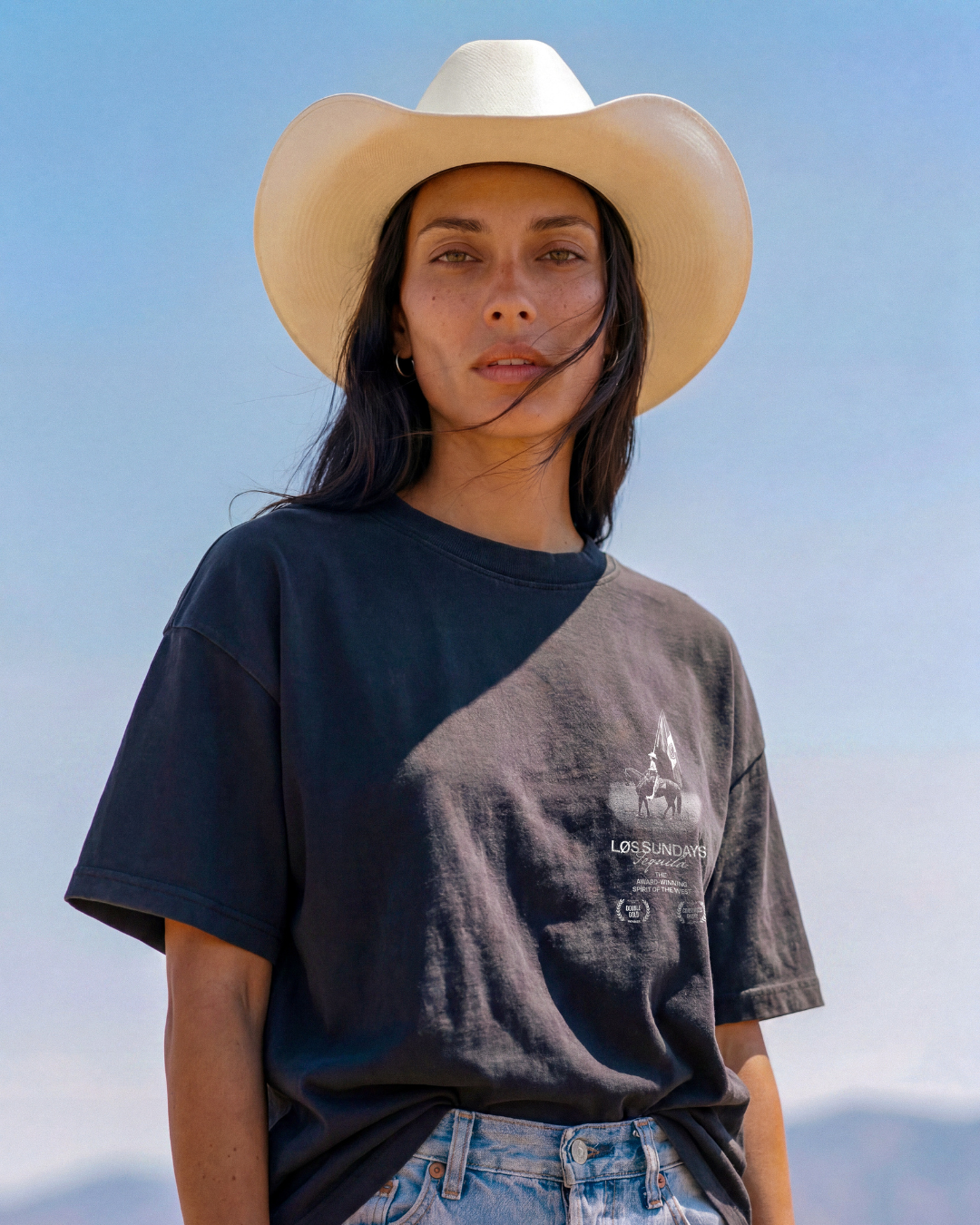 The Rodeo Queen Tee - Black / White