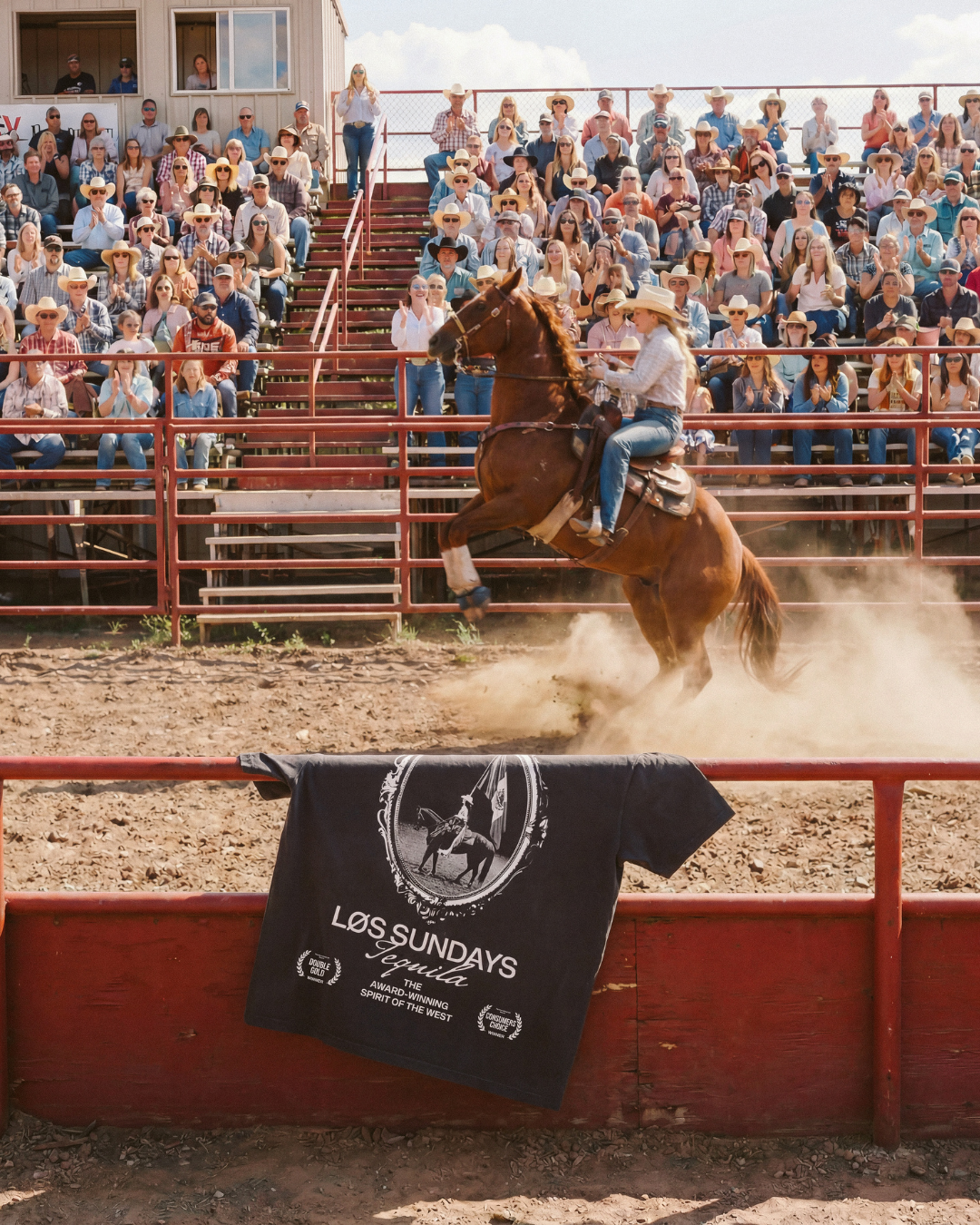 The Rodeo Queen Tee - Black / White