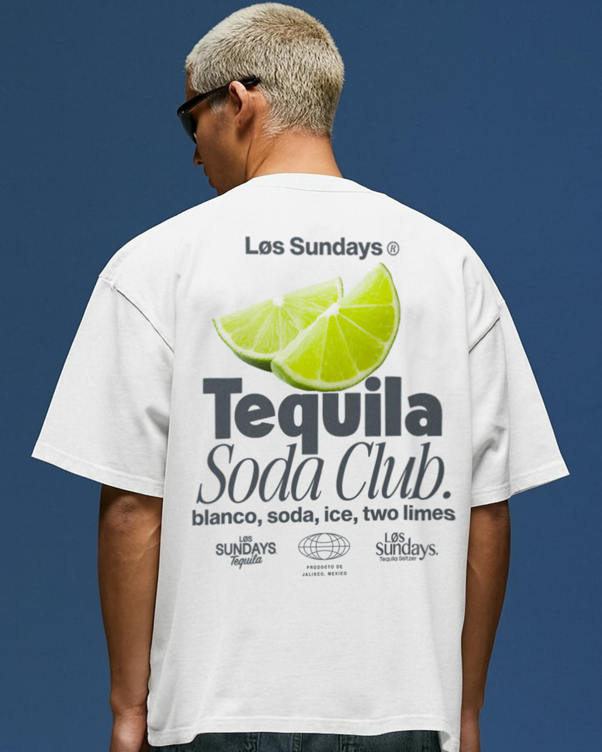 The Tequila Soda Club Tee - Blanc White