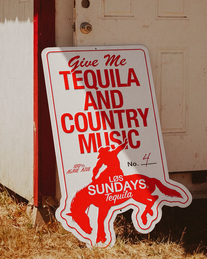 The Tequila & Country Music Tin Tacker - Bone