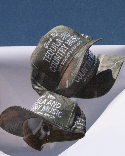 Tequila & Country Music Hat - Camo