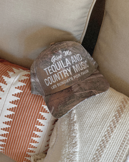 Tequila & Country Music Hat - Camo