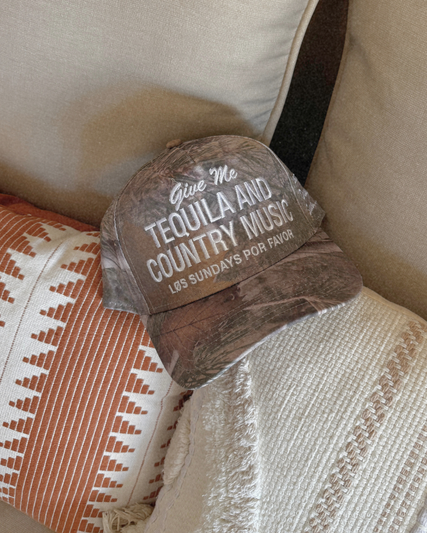 Tequila & Country Music Hat - Camo