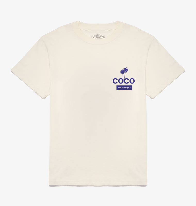 Los Coco Tee - Bone/Blue