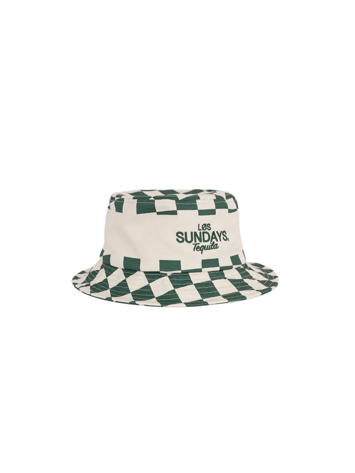 Tequila & Tennis Bucket Hat - Off White / Checkered | Løs Sundays