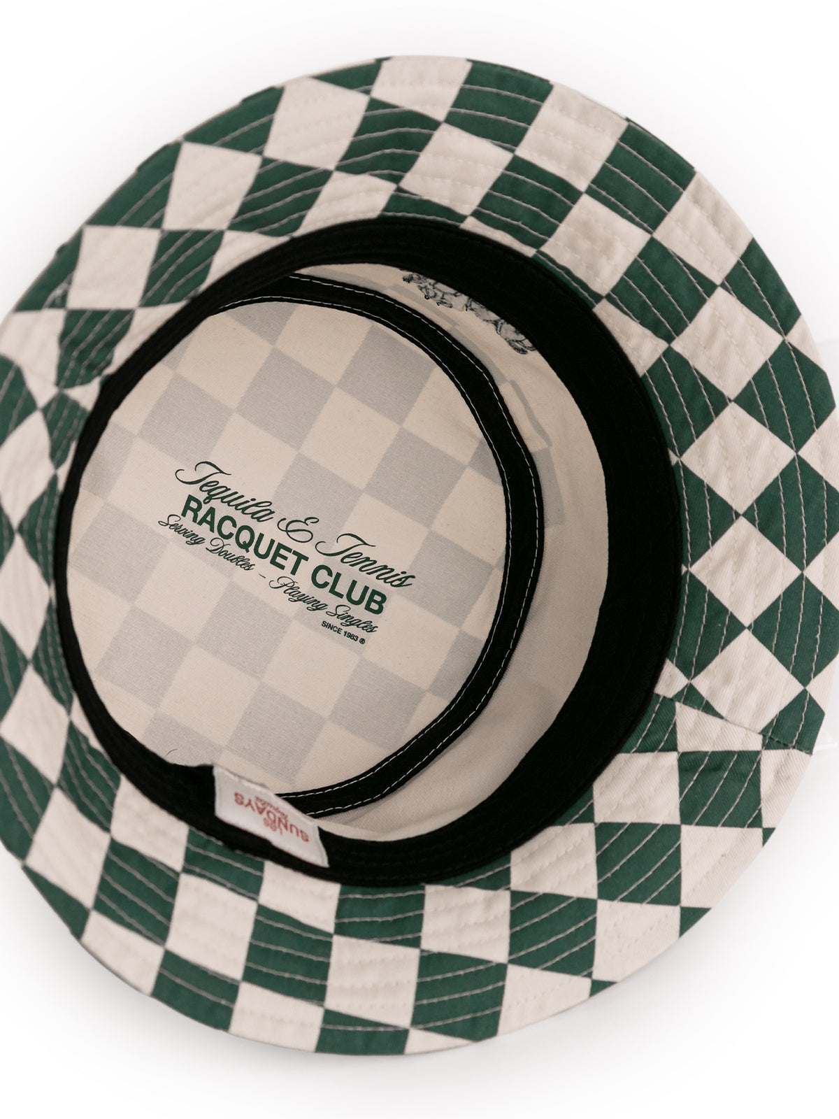 Tequila & Tennis Bucket Hat - Off White / Checkered