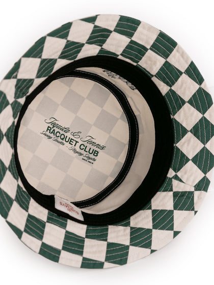 Tequila & Tennis Bucket Hat - Off White / Checkered