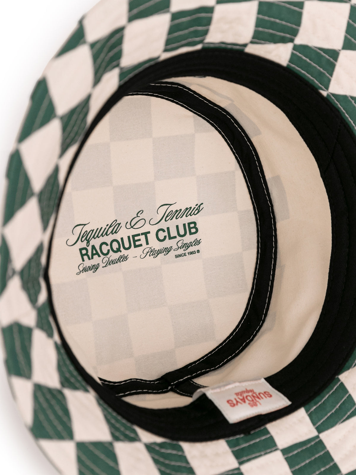 Tequila & Tennis Bucket Hat - Off White / Checkered
