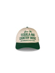 Tequila & Country Music Hat - Bone/Green