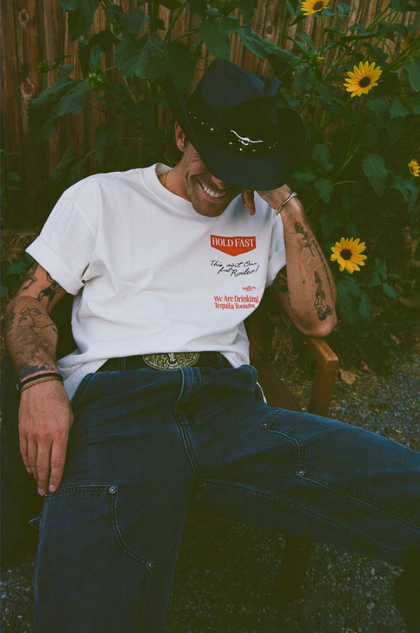 The Hold Fast Tee - Blanc White