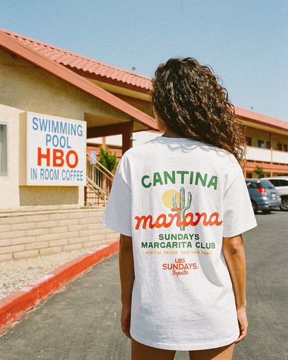 Manana Margarita Club Tee - Blanc White