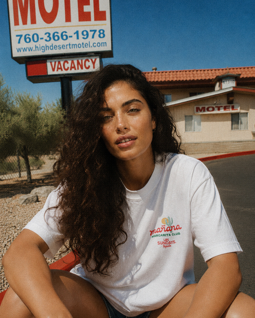 Manana Margarita Club Tee - Blanc White
