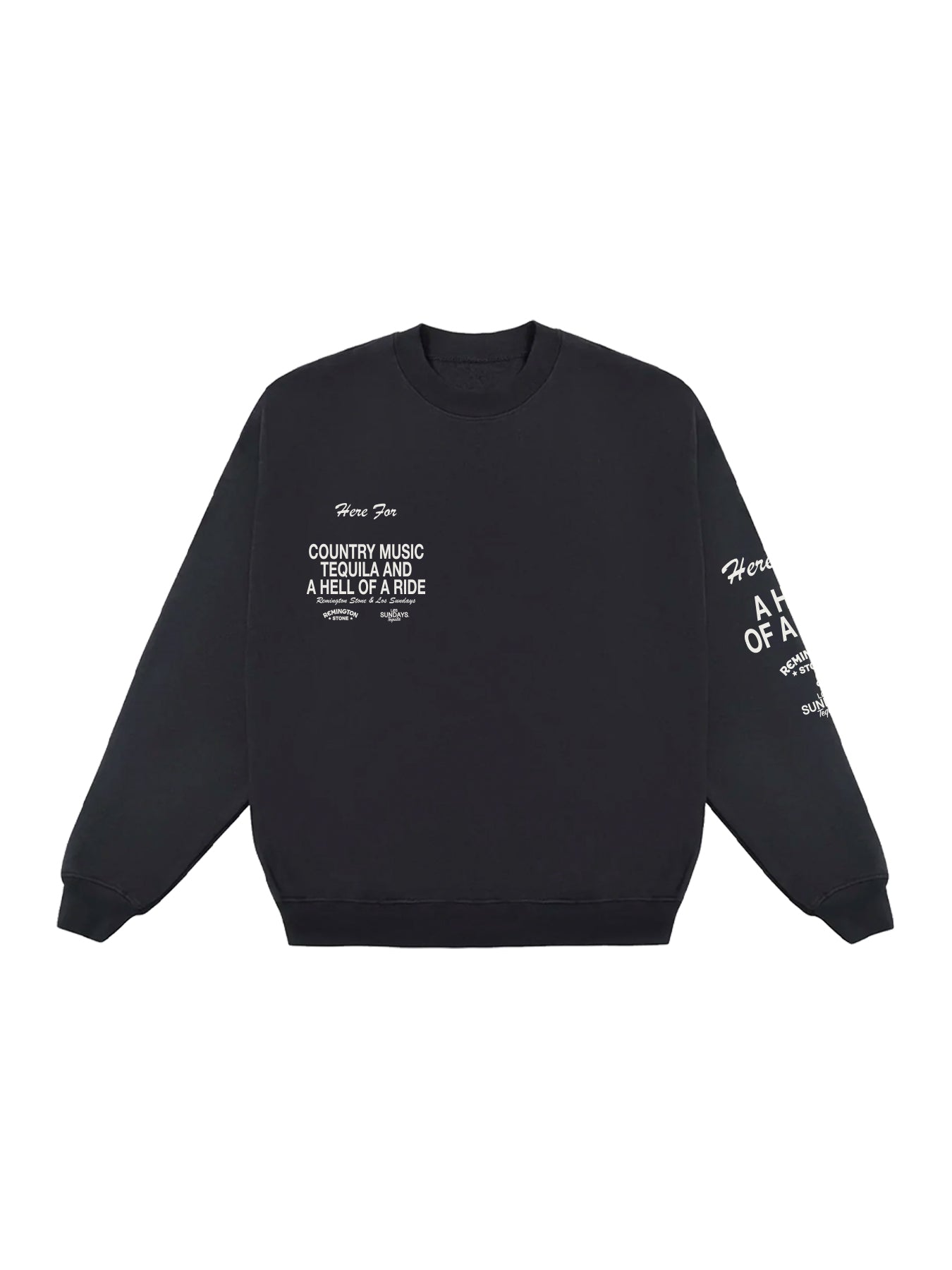 The Hell of A Ride Crewneck - Black | Løs Sundays