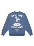 Genuine Crewneck - Bering Sea / White