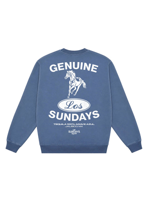 Genuine Crewneck - Bering Sea / White