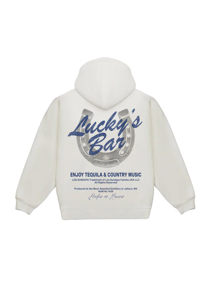 Lucky's Hood - White/Navy