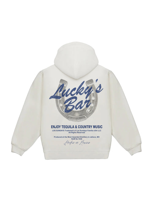 Lucky's Hood - White/Navy
